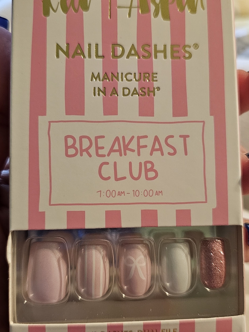 Nail Dashes "Breakfast Club" Press-On Nails - Soft Pink Mix